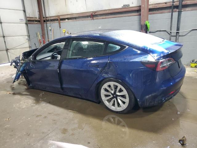 5YJ3E1EA2NF368940 - 2022 TESLA MODEL 3 BLUE photo 2