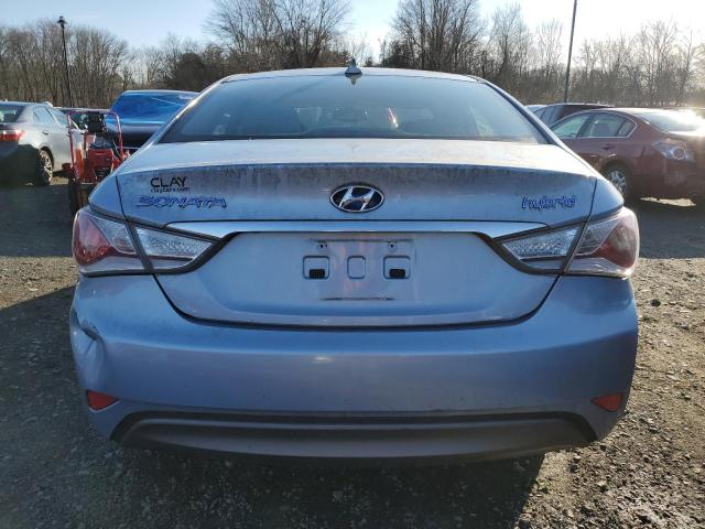 KMHEC4A44DA076676 - 2013 HYUNDAI SONATA HYBRID BLUE photo 6