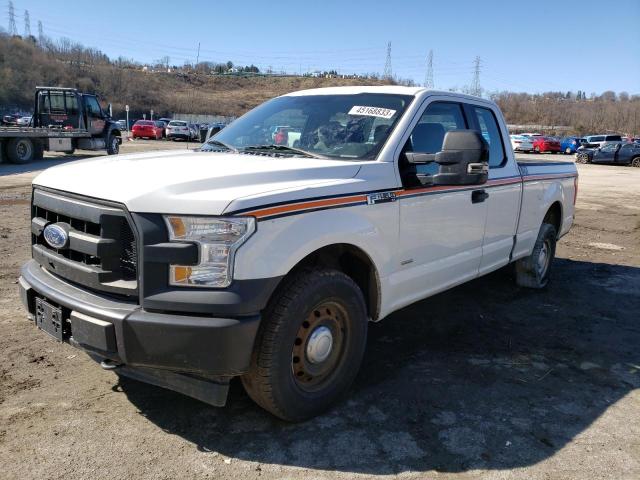 1FTEX1EP8HFB43302 - 2017 FORD F150 SUPER CAB WHITE photo 1