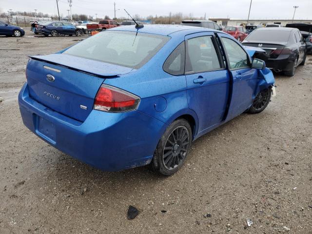 1FAHP3GNXAW193134 - 2010 FORD FOCUS SES BLUE photo 3