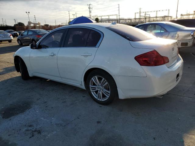 JN1DV6AP3BM603833 - 2011 INFINITI G25 BASE WHITE photo 2