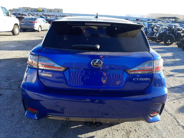 JTHKD5BH1F2230686 - 2015 LEXUS CT 200 BLUE photo 6