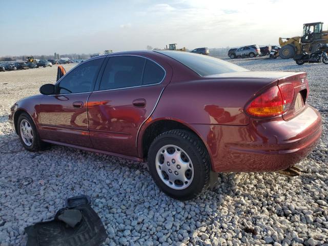 1G3NK52F82C224973 - 2002 OLDSMOBILE ALERO GX BURGUNDY photo 2