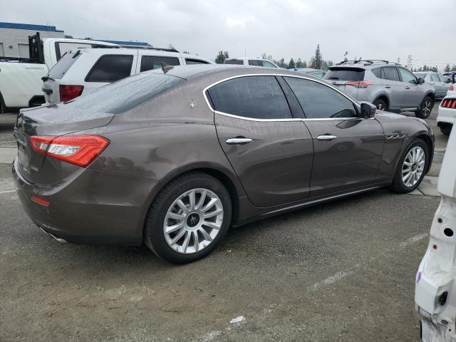 ZAM57XSA8E1086378 - 2014 MASERATI GHIBLI BROWN photo 3