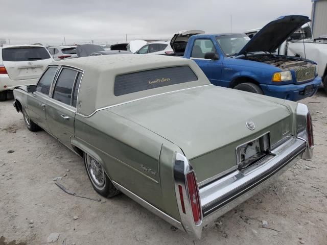 1G6DW6983F9756585 - 1985 CADILLAC FLEETWOOD BROUGHAM GREEN photo 2