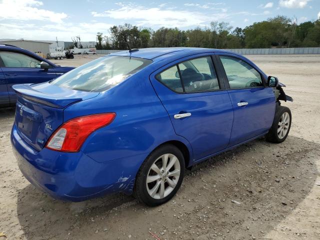 3N1CN7AP5EL859519 - 2014 NISSAN VERSA S BLUE photo 3