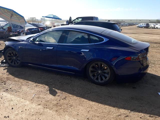 5YJSA1E28JF274099 - 2018 TESLA MODEL S Կապույտ լուսանկար 2