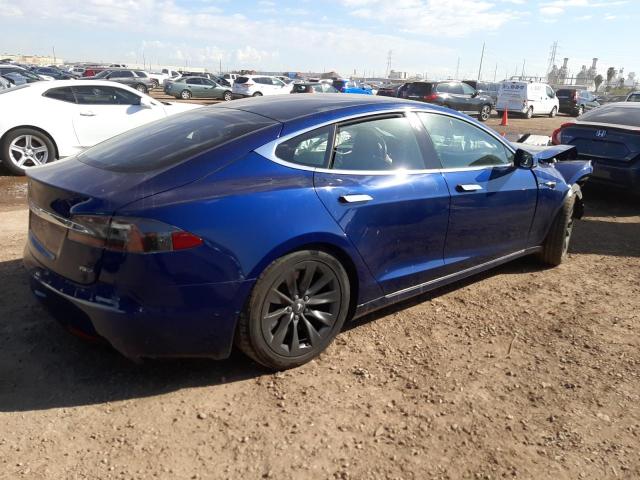 5YJSA1E28JF274099 - 2018 TESLA MODEL S Կապույտ լուսանկար 3