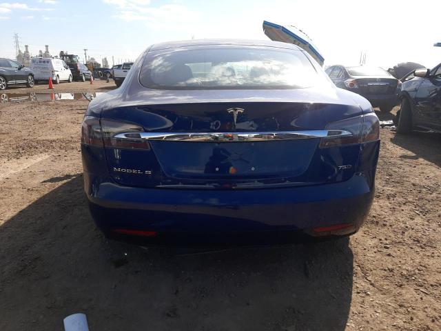 5YJSA1E28JF274099 - 2018 TESLA MODEL S Կապույտ լուսանկար 6
