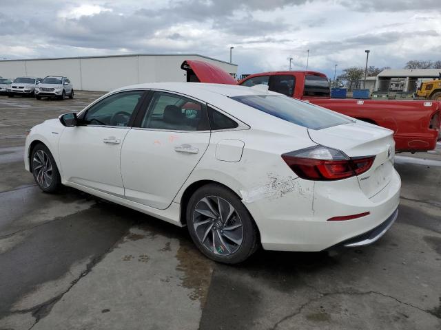 19XZE4F95KE010829 - 2019 HONDA INSIGHT TOURING WHITE photo 2