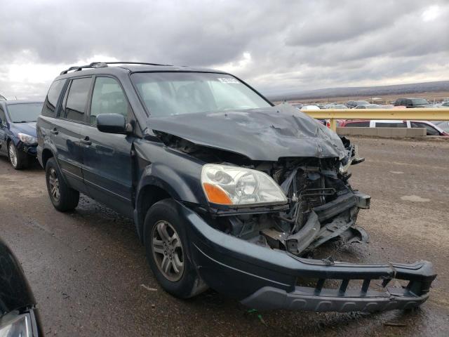 2HKYF18773H579181 - 2003 HONDA PILOT EXL GRAY photo 4