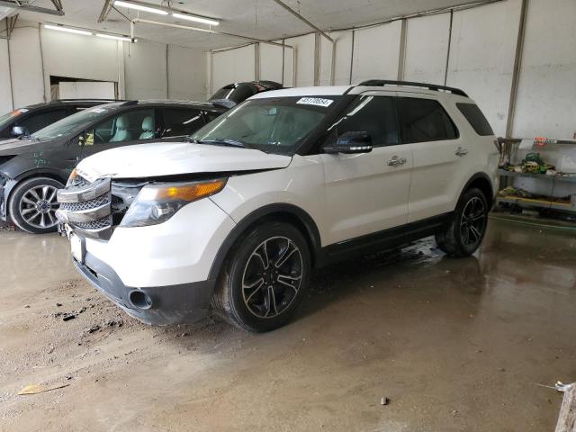 1FM5K8GT4DGB31388 - 2013 FORD EXPLORER SPORT WHITE photo 1