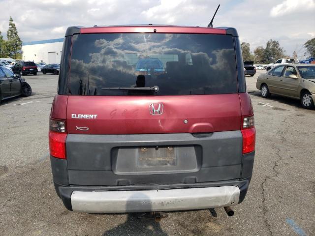 5J6YH18357L013474 - 2007 HONDA ELEMENT LX RED photo 6