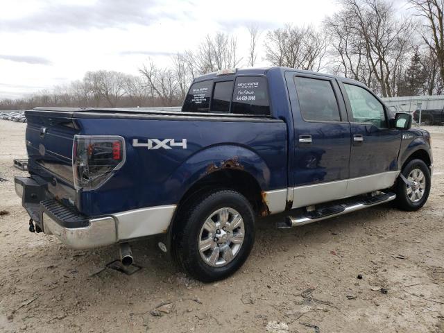 1FTFW1EVXAFA36313 - 2010 FORD F150 SUPERCREW BLUE photo 3