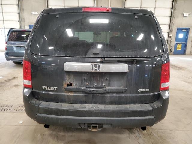 5FNYF4H27AB023129 - 2010 HONDA PILOT LX BLACK photo 6