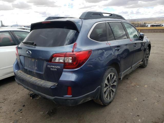 4S4BSELC8F3207986 - 2015 SUBARU OUTBACK 3.6R LIMITED BLUE photo 3