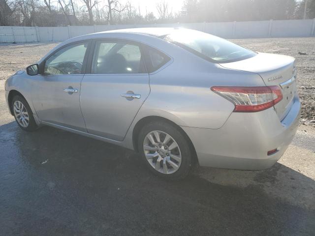 3N1AB7AP2DL617429 - 2013 NISSAN SENTRA S SILVER photo 2