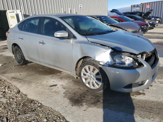 3N1AB7AP2DL617429 - 2013 NISSAN SENTRA S SILVER photo 4