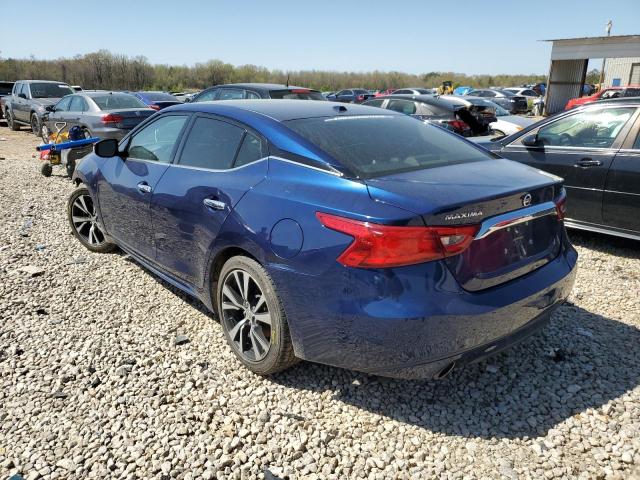 1N4AA6AP8JC375592 - 2018 NISSAN MAXIMA 3.5S BLUE photo 2