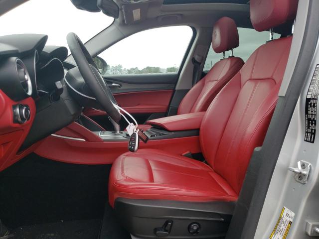 ZASPAKBN7K7C41443 - 2019 ALFA ROMEO STELVIO TI SILVER photo 7