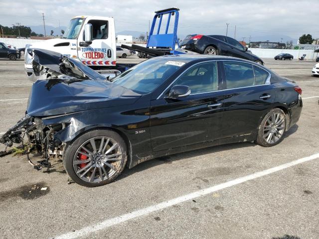 JN1FV7AP8JM461332 - 2018 INFINITI Q50 RED SPORT 400 BLACK photo 1