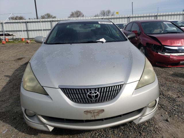 4T1CA38P24U007264 - 2004 TOYOTA CAMRY SOLA SE SILVER photo 5