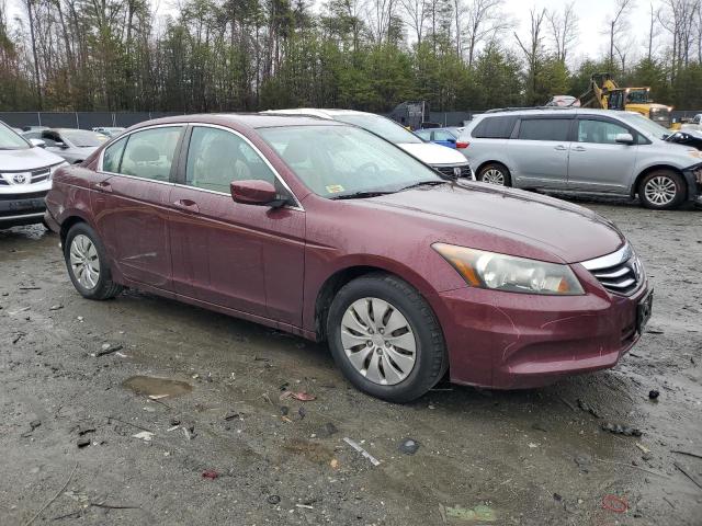 1HGCP2F36BA146178 - 2011 HONDA ACCORD LX BURGUNDY photo 4