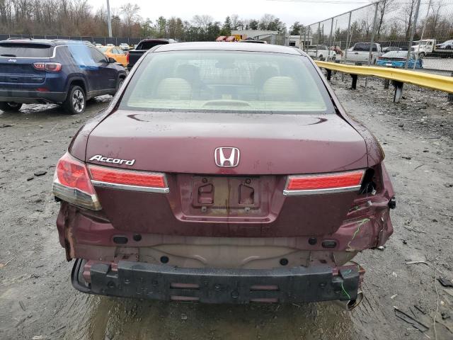 1HGCP2F36BA146178 - 2011 HONDA ACCORD LX BURGUNDY photo 6