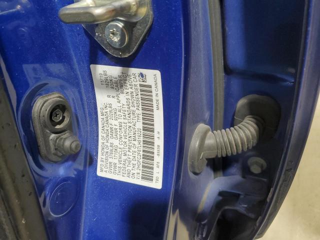 2HGFC2F67LH519220 - 2020 HONDA CIVIC LX BLUE photo 12