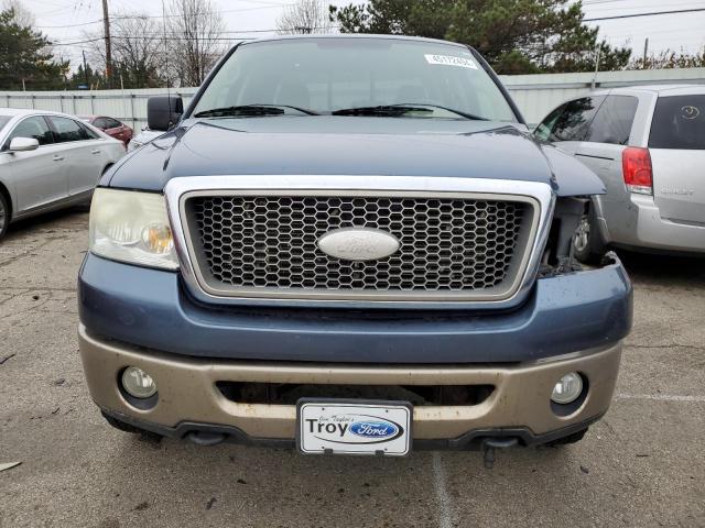 1FTPW14586FA07048 - 2006 FORD F150 SUPERCREW BLUE photo 5