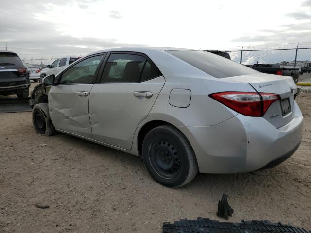 5YFBURHEXEP012140 - 2014 TOYOTA COROLLA L SILVER photo 2