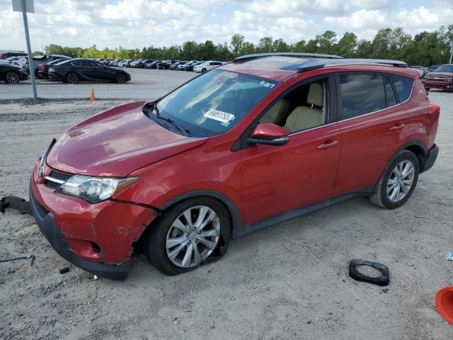 2T3YFREV8EW109447 - 2014 TOYOTA RAV4 LIMITED RED photo 1