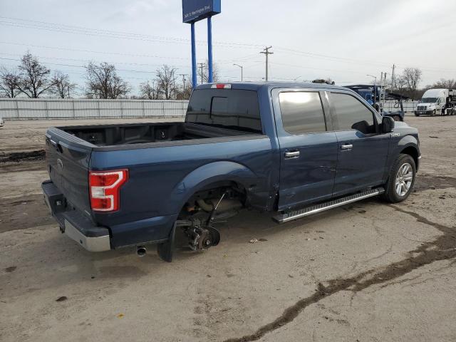 1FTEW1E46KFD44115 - 2019 FORD F150 SUPERCREW BLUE photo 3