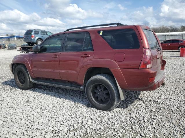 JTEZU14R758037285 - 2005 TOYOTA 4RUNNER SR5 BURGUNDY photo 2