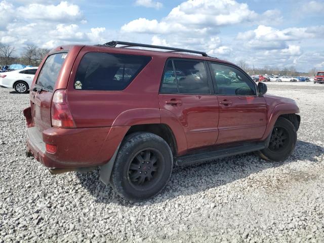 JTEZU14R758037285 - 2005 TOYOTA 4RUNNER SR5 BURGUNDY photo 3