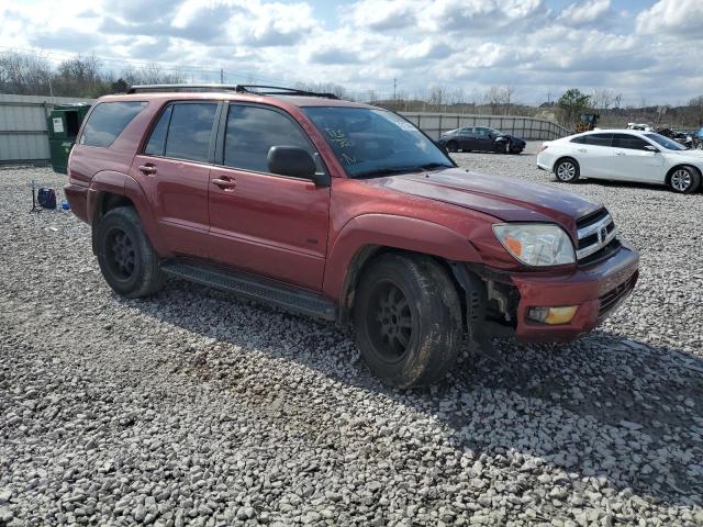 JTEZU14R758037285 - 2005 TOYOTA 4RUNNER SR5 BURGUNDY photo 4