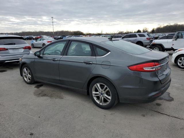 3FA6P0HD7JR157321 - 2018 FORD FUSION SE GRAY photo 2