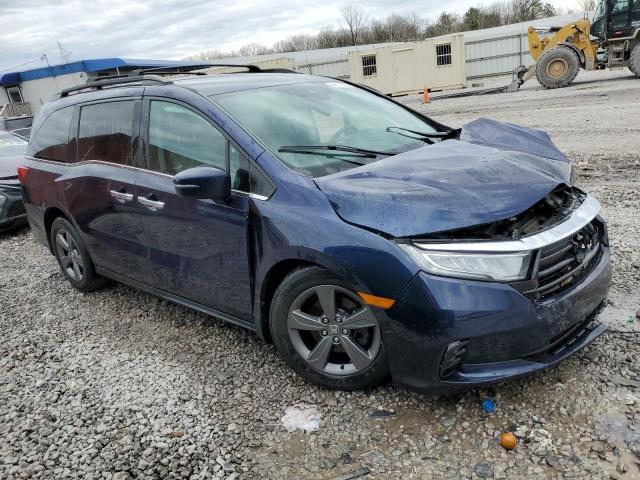 5FNRL6H59MB043857 - 2021 HONDA ODYSSEY EX BLUE photo 4