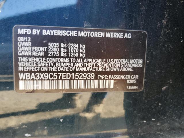 WBA3X9C57ED152939 - 2014 BMW 335 XIGT BLUE photo 12