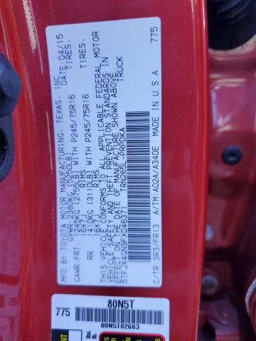 5TFJX4GN9FX046371 - 2015 TOYOTA TACOMA DOUBLE CAB PRERUNNER RED photo 12