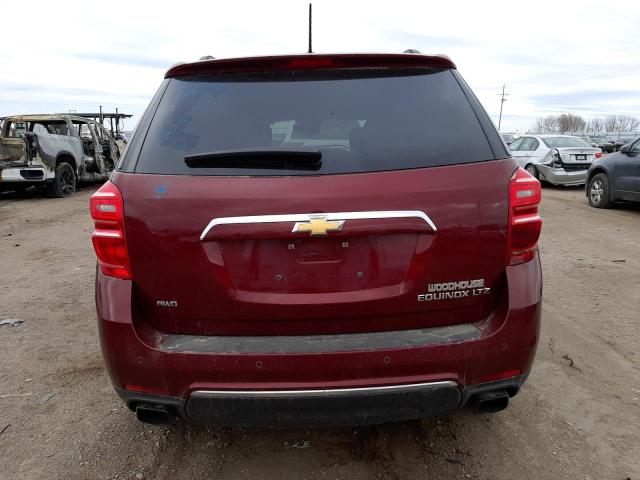 2GNFLGE32G6265833 - 2016 CHEVROLET EQUINOX LTZ MAROON photo 6