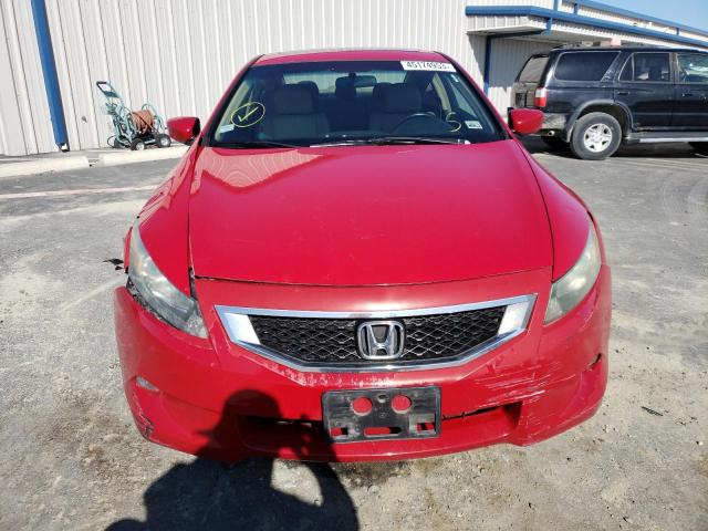 1HGCS12898A018696 - 2008 HONDA ACCORD EXL RED photo 5