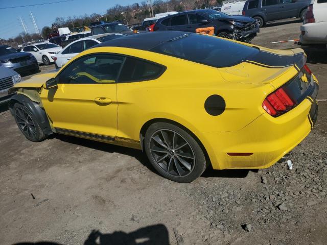 1FA6P8TH2H5256313 - 2017 FORD MUSTANG YELLOW photo 2