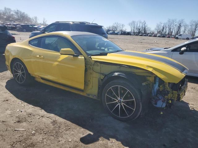 1FA6P8TH2H5256313 - 2017 FORD MUSTANG YELLOW photo 4