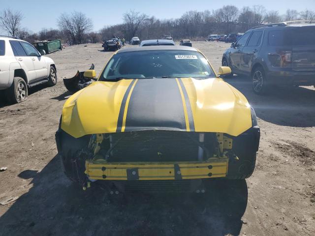 1FA6P8TH2H5256313 - 2017 FORD MUSTANG YELLOW photo 5