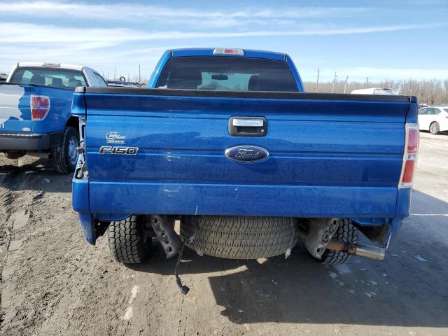 1FTEX1E8XAFB28766 - 2010 FORD F150 SUPER CAB BLUE photo 6