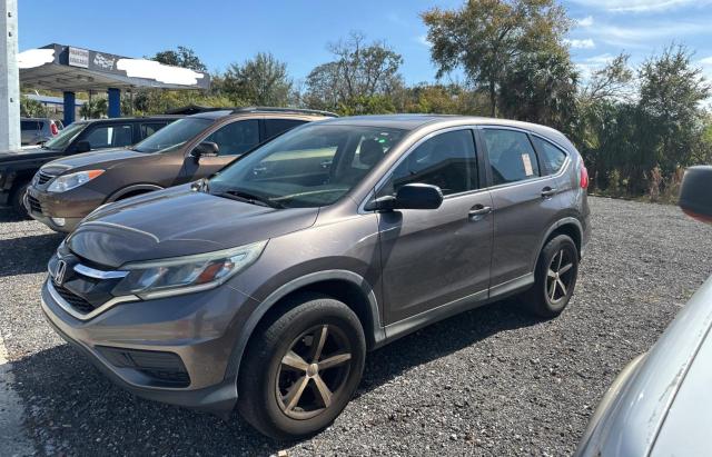 5J6RM4H32FL051695 - 2015 HONDA CR-V LX GRAY photo 2