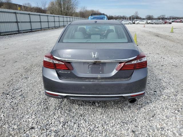 1HGCR2F90HA168118 - 2017 HONDA ACCORD EXL GRAY photo 6