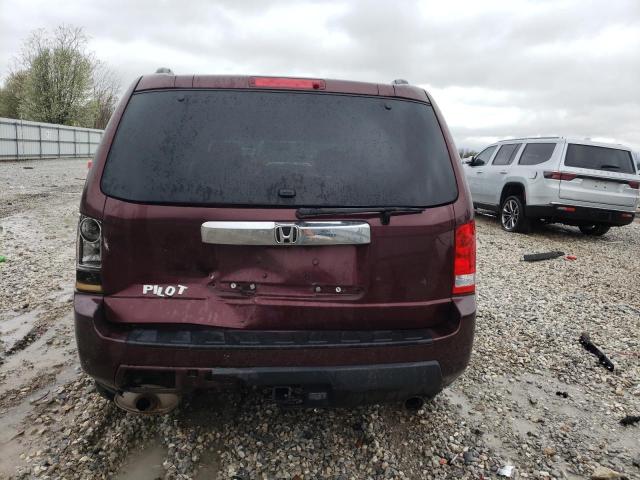 5FNYF3H74BB024939 - 2011 HONDA PILOT EXLN BURGUNDY photo 6