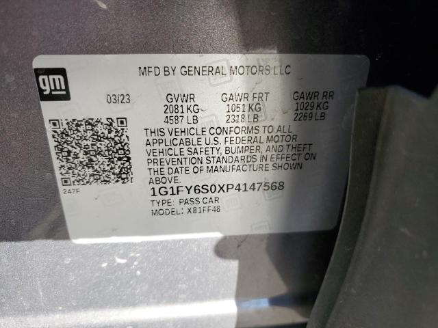 1G1FY6S0XP4147568 - 2023 CHEVROLET BOLT EUV LT GRAY photo 12